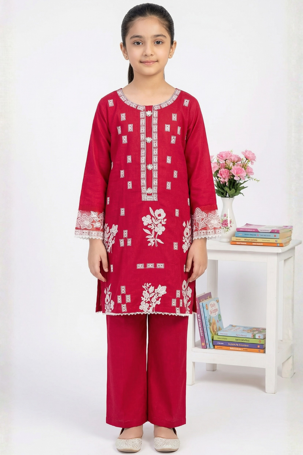 2 PIECE - EMBROIDERED KHADDAR SUIT