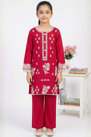 2 PIECE - EMBROIDERED KHADDAR SUIT