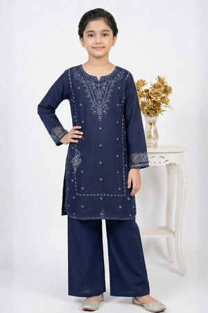 2 PIECE - EMBROIDERED CAMBRIC SUIT