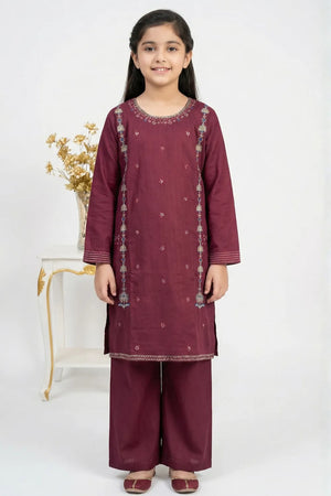 2 PIECE - EMBROIDERED CAMBRIC SUIT