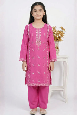 2 PIECE - EMBROIDERED CAMBRIC SUIT