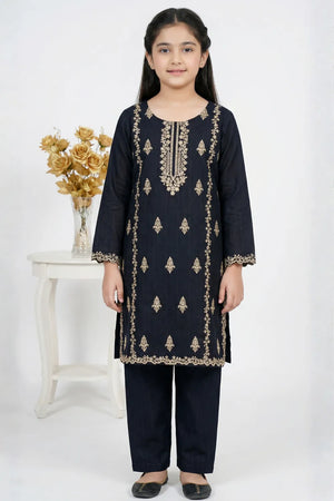 2 PIECE - EMBROIDERED CAMBRIC SUIT