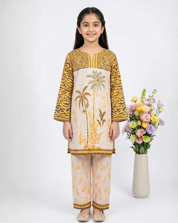 2 PIECE - PRINTED CAMBRIC SUIT