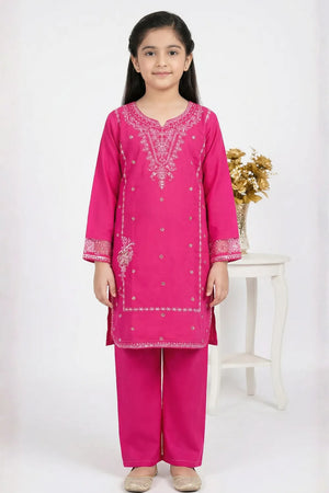 2 PIECE - EMBROIDERED CAMBRIC SUIT