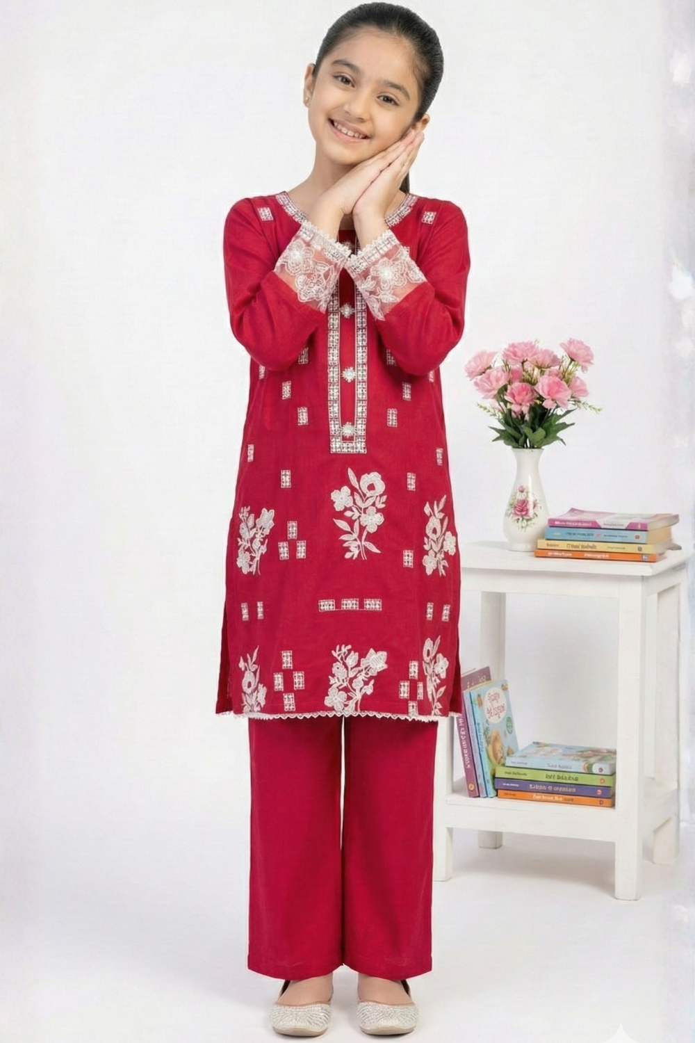 2 PIECE - EMBROIDERED KHADDAR SUIT