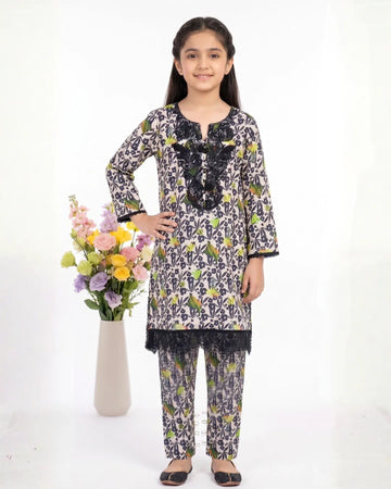 2 PIECE - EMBROIDERED LAWN SUIT