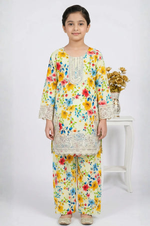 2 PIECE - EMBROIDERED LAWN SUIT