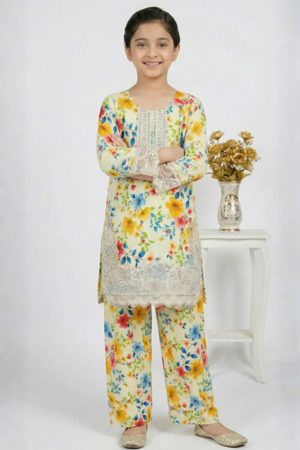 2 PIECE - EMBROIDERED LAWN SUIT