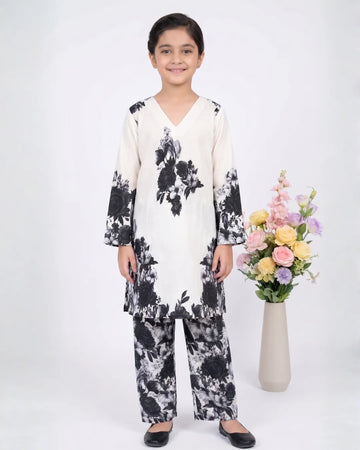 2 PIECE - PRINTED CAMBRIC SUIT