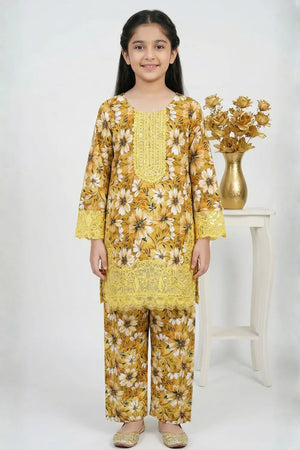 2 PIECE - EMBROIDERED LAWN SUIT