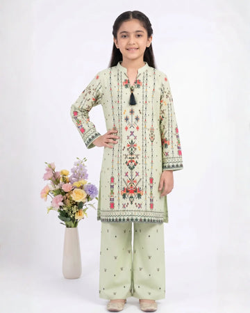 2 PIECE - PRINTED CAMBRIC SUIT