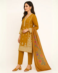 3 PIECE - EMBROIDERED LAWN SUIT