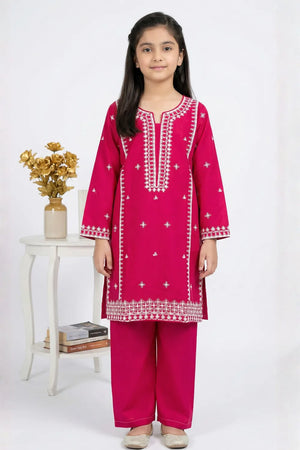 2 PIECE - EMBROIDERED CAMBRIC SUIT