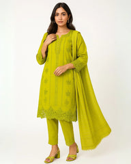 3 PIECE - EMBROIDERED LAWN SUIT