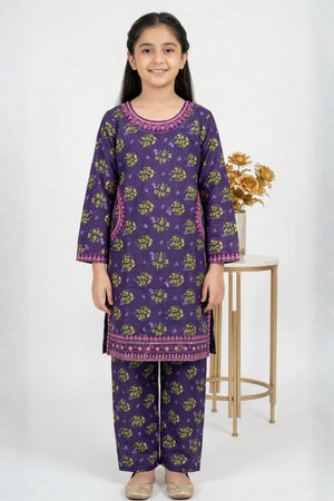 2 PIECE - EMBROIDERED LAWN SUIT