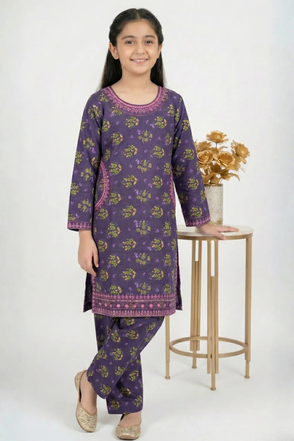 2 PIECE - EMBROIDERED LAWN SUIT