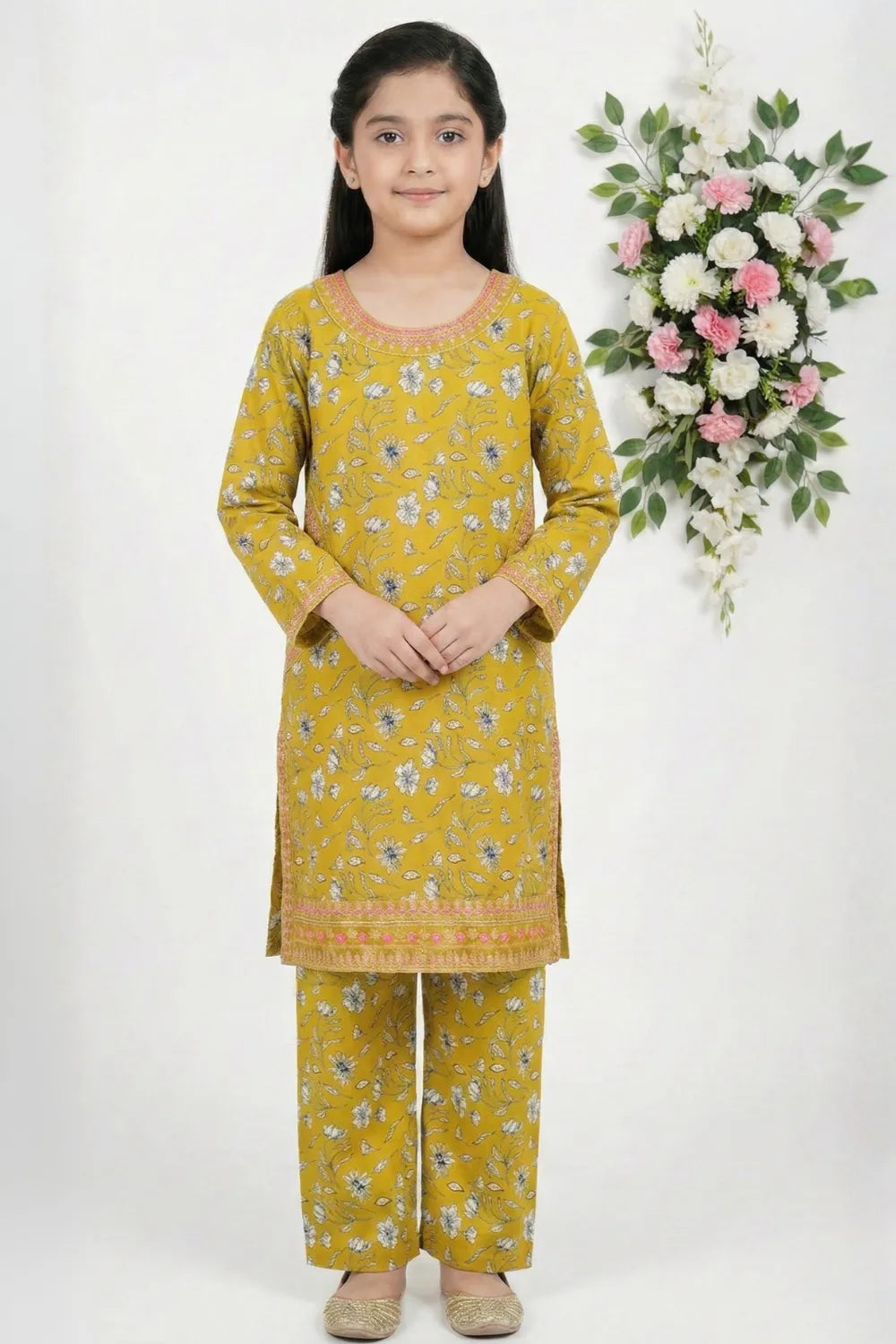 2 PIECE - EMBROIDERED LAWN SUIT