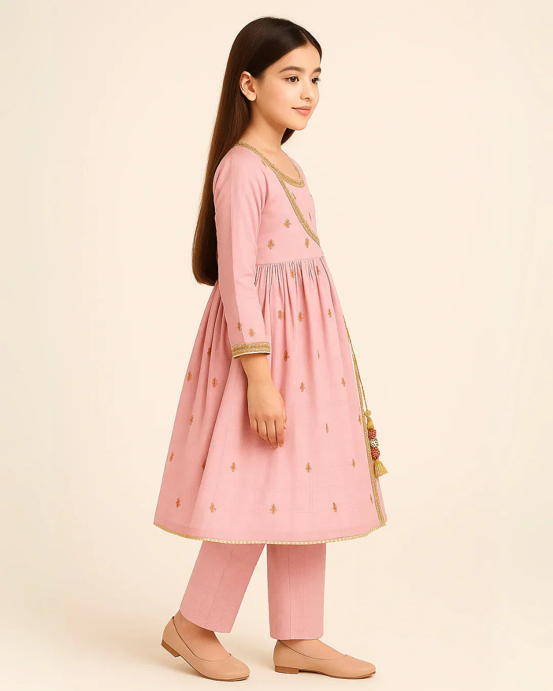 2 PIECE - EMBROIDERED LAWN SUIT