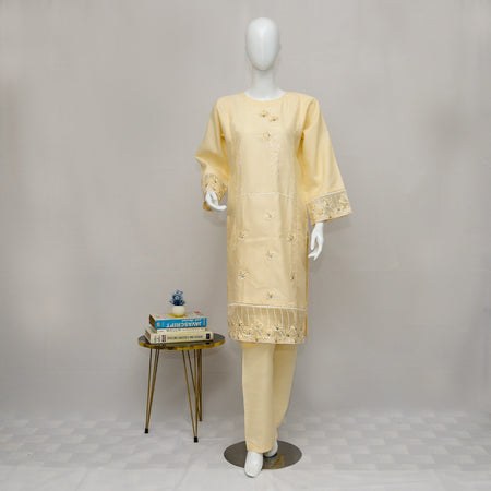 Yellow Embroidered