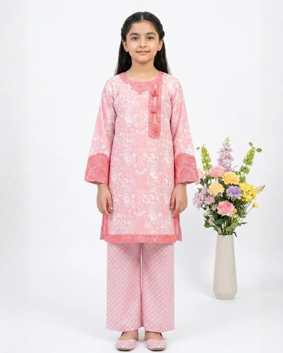 2 PIECE - EMBROIDERED LAWN SUIT