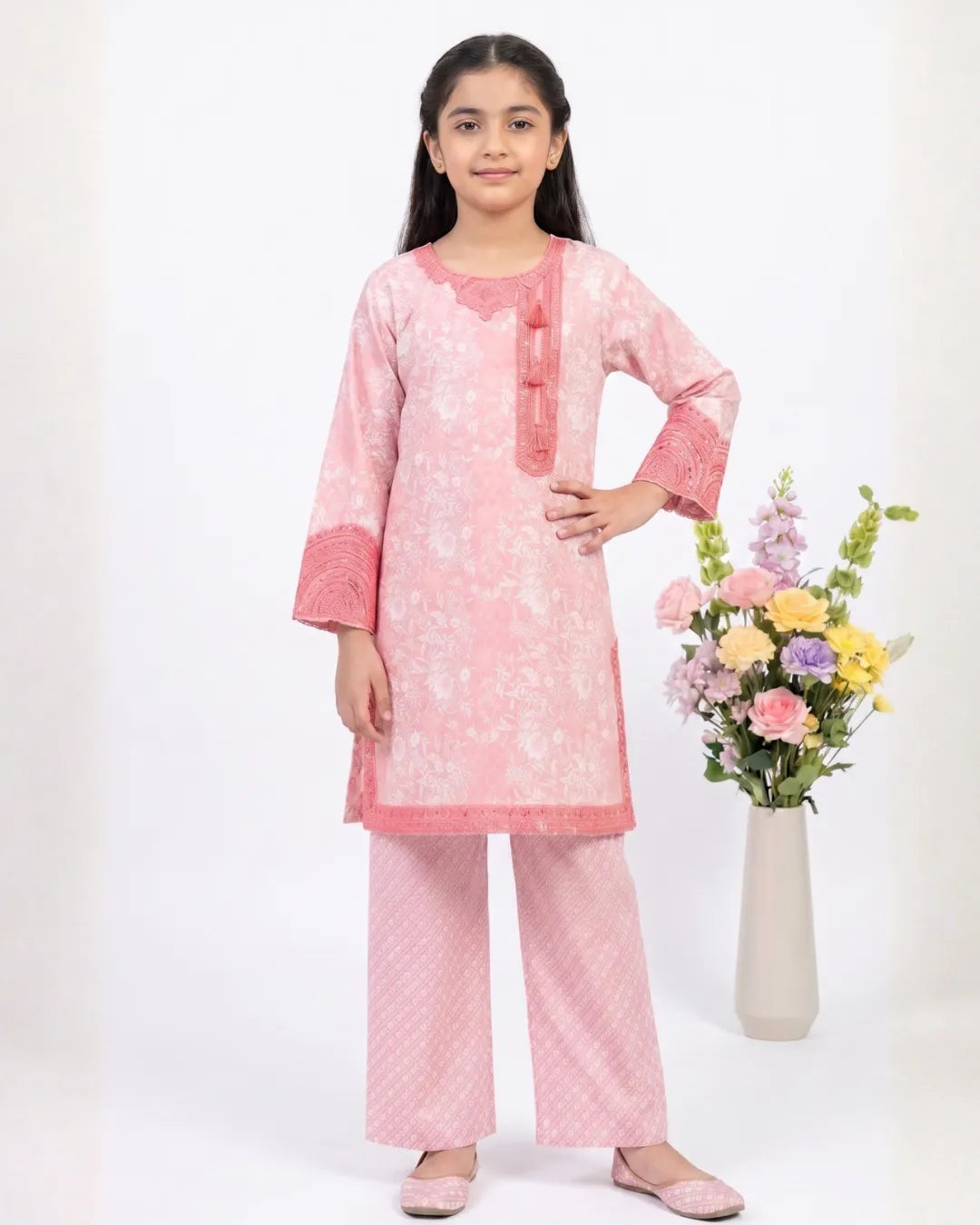 2 PIECE - EMBROIDERED LAWN SUIT