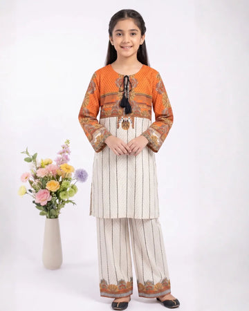 2 PIECE - PRINTED CAMBRIC SUIT