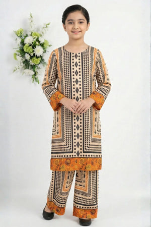 2 PIECE - PRINTED CAMBRIC SUIT