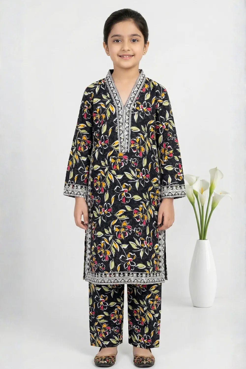 2 PIECE - EMBROIDERED LAWN SUIT