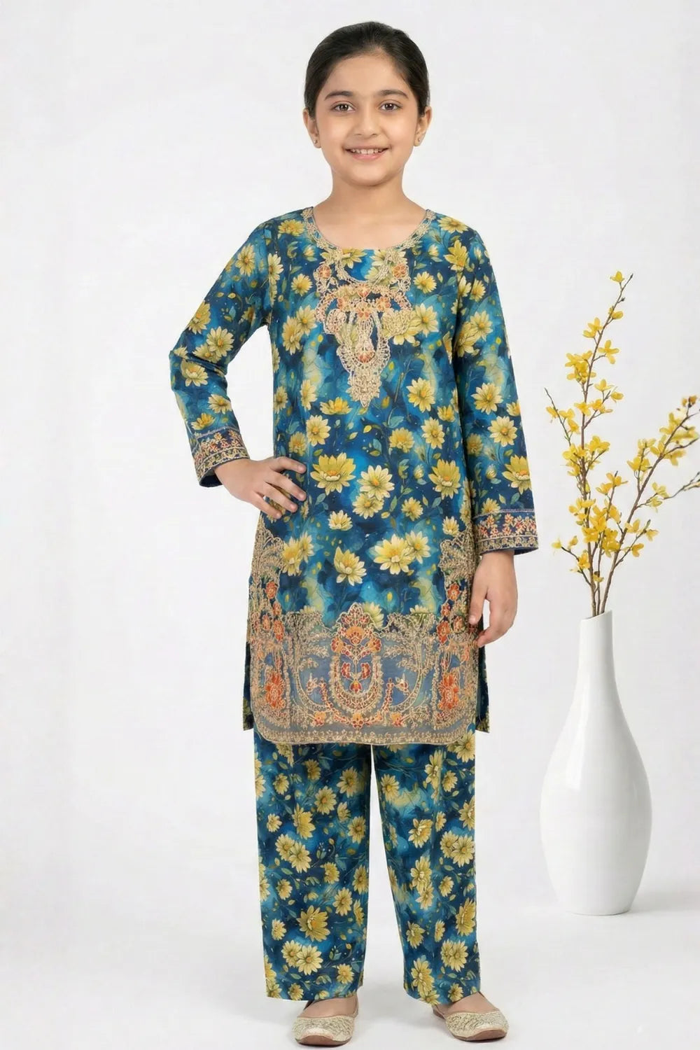 2 PIECE - FARSHI SHALWAR LAWN SUIT