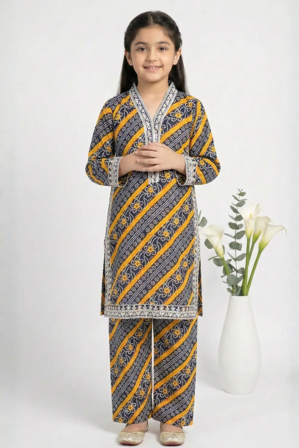 2 PIECE - EMBROIDERED LAWN SUIT