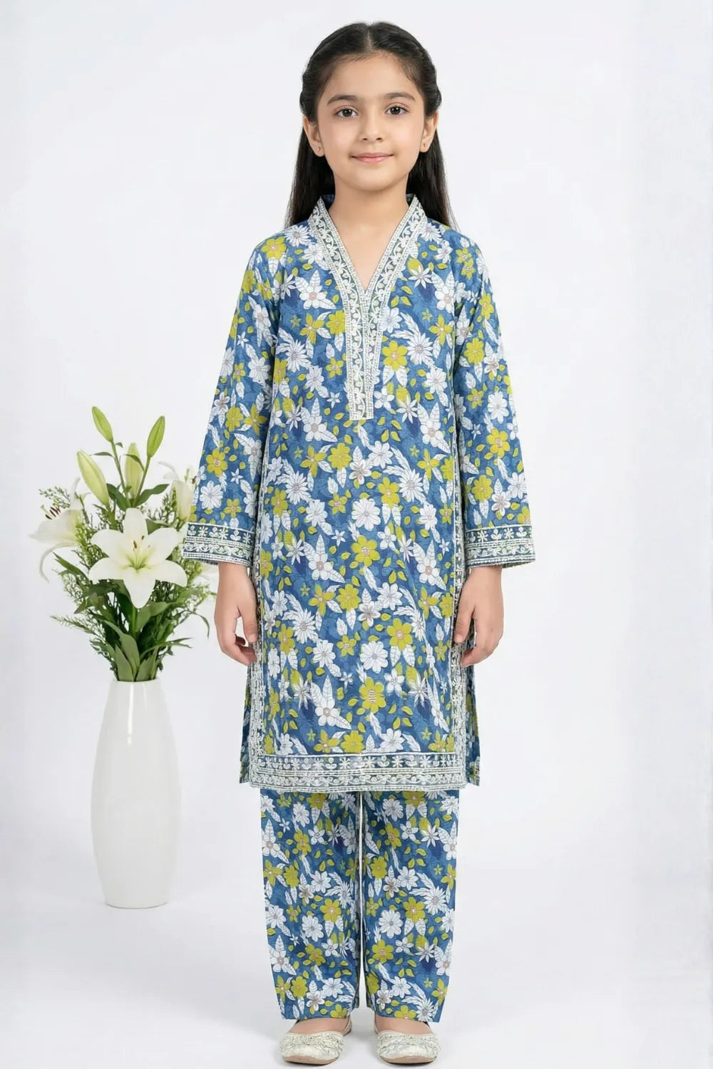 2 PIECE - EMBROIDERED LAWN SUIT