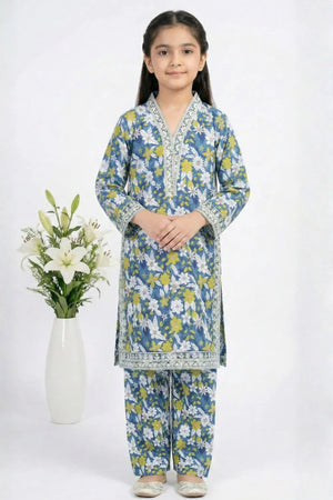 2 PIECE - EMBROIDERED LAWN SUIT