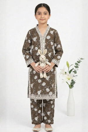 2 PIECE - EMBROIDERED LAWN SUIT