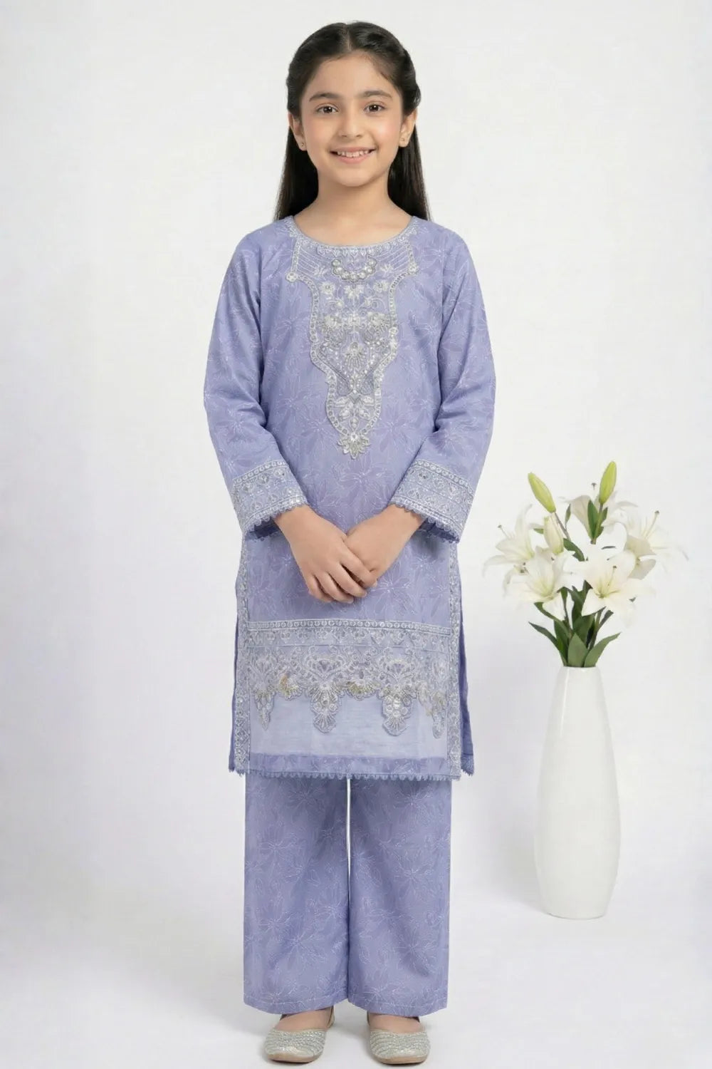 2 PIECE - EMBROIDERED LAWN SUIT
