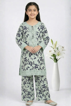2 PIECE - EMBROIDERED LAWN SUIT