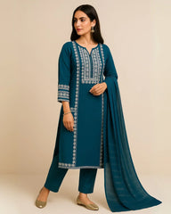 3 PIECE - EMBROIDERED LAWN SUIT