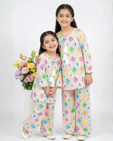 2 PIECE - PRINTED LAWN SUIT