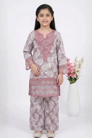 2 PIECE - EMBROIDERED LAWN SUIT