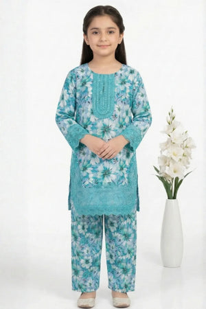 2 PIECE - EMBROIDERED LAWN SUIT