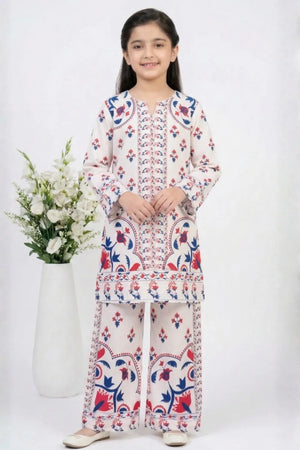 2 PIECE - PRINTED CAMBRIC SUIT