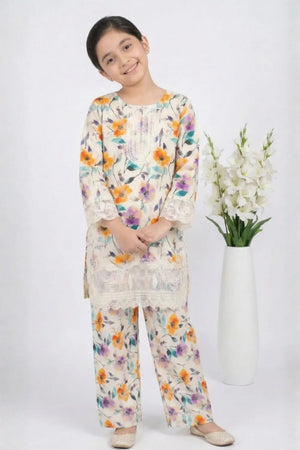 2 PIECE - EMBROIDERED LAWN SUIT
