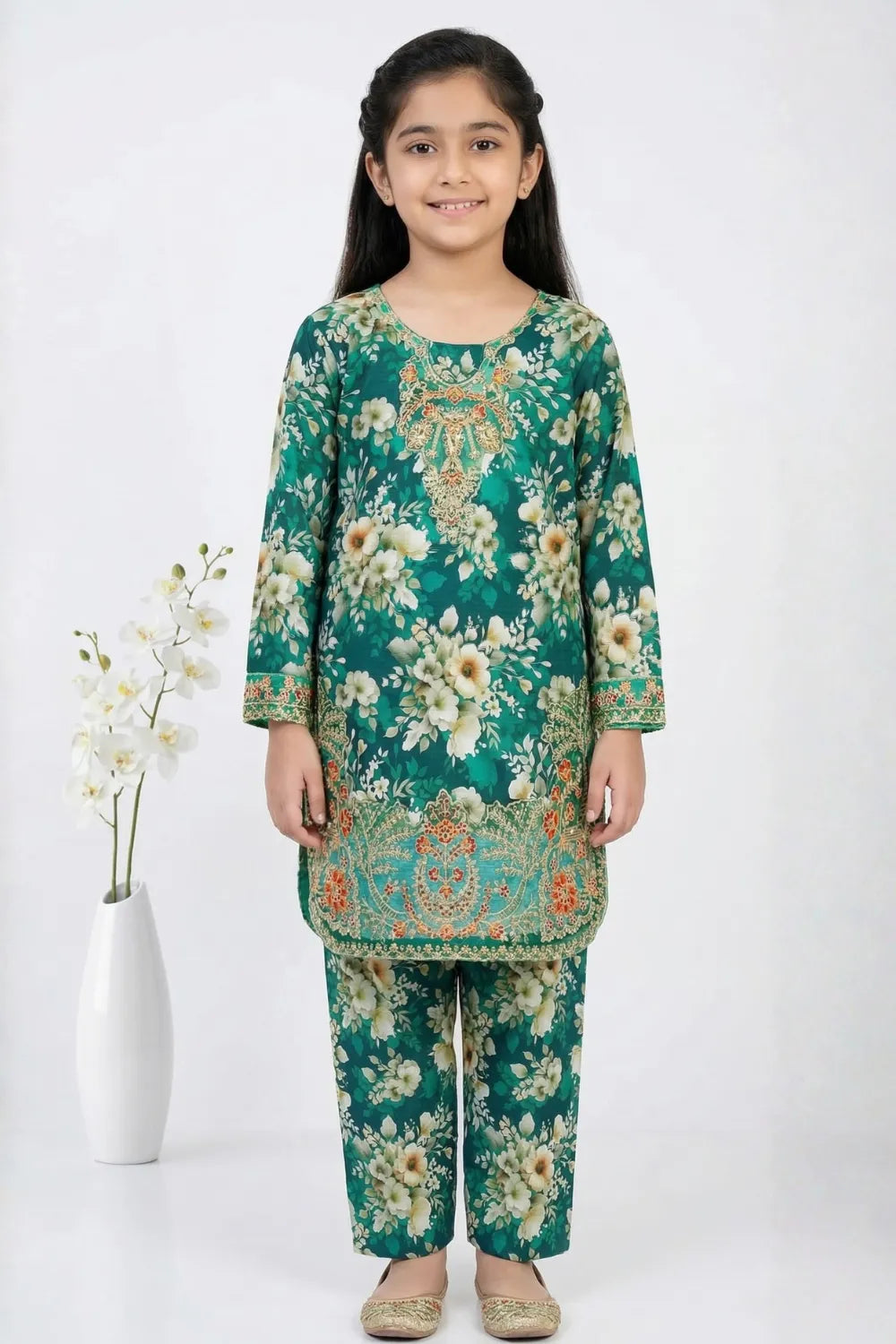 2 PIECE - EMBROIDERED LAWN SUIT