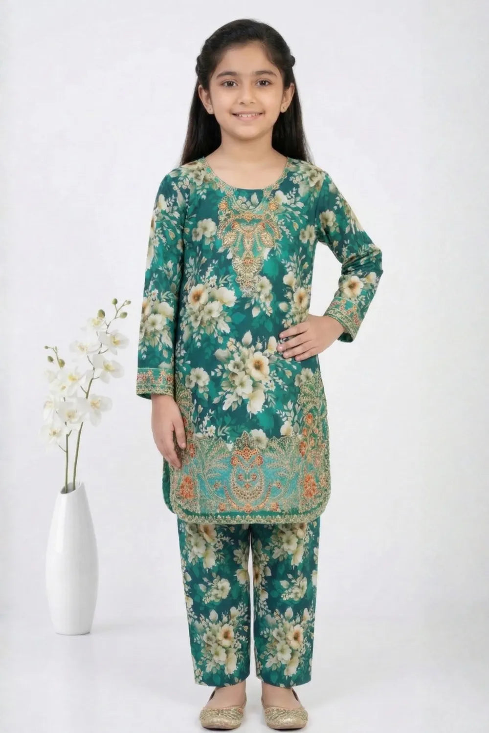2 PIECE - EMBROIDERED LAWN SUIT