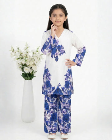 2 PIECE - PRINTED CAMBRIC SUIT