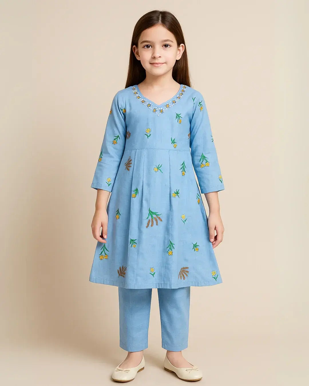 2 PIECE - EMBROIDERED LAWN SUIT