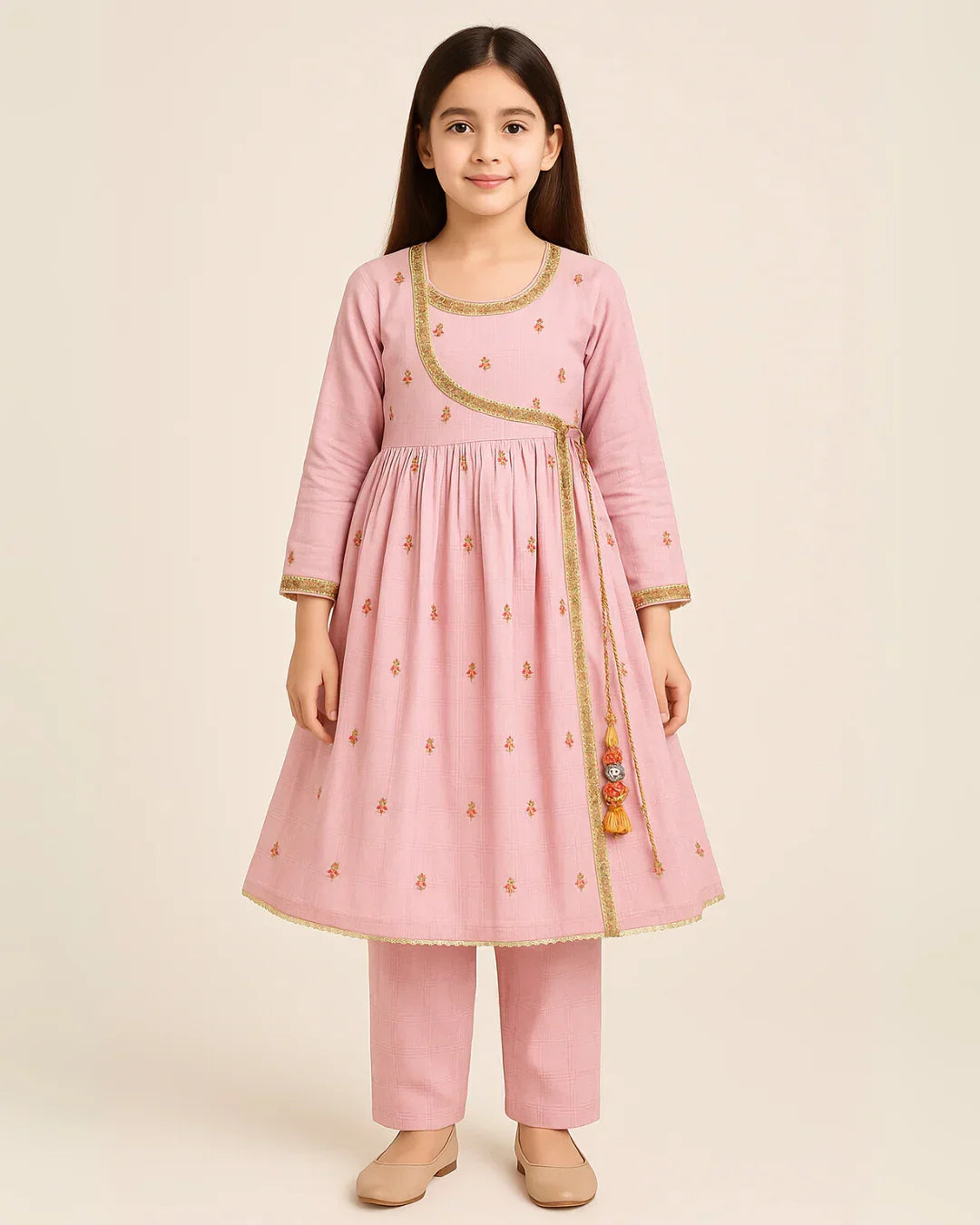 2 PIECE - EMBROIDERED LAWN SUIT