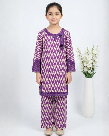 2 PIECE - EMBROIDERED LAWN SUIT