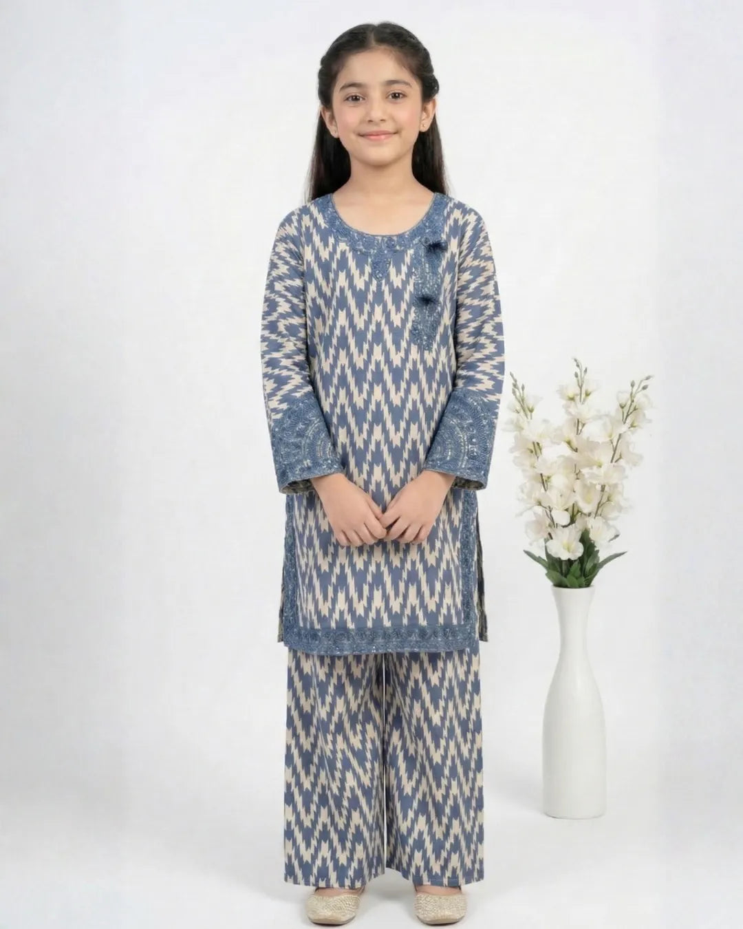 2 PIECE - EMBROIDERED LAWN SUIT