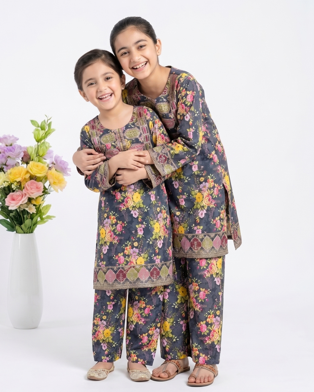 2 PIECE - EMBROIDERED LAWN SUIT