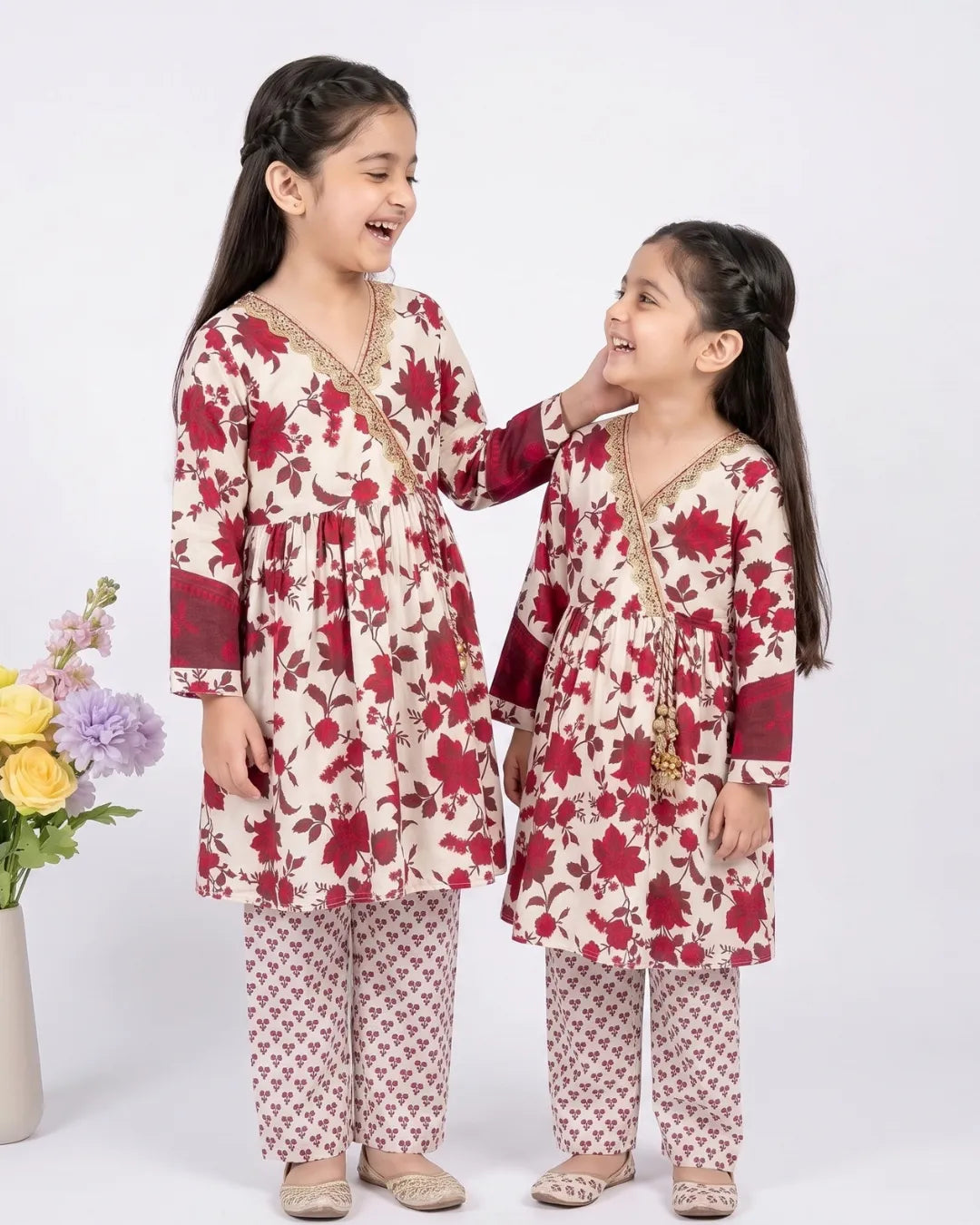 2 PIECE - PRINTED CAMBRIC SUIT